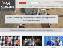 Tablet Screenshot of mercuryoperating.com